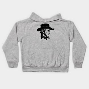 Western Era - Cowboy with Hat Kids Hoodie